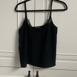 Zara black cami top